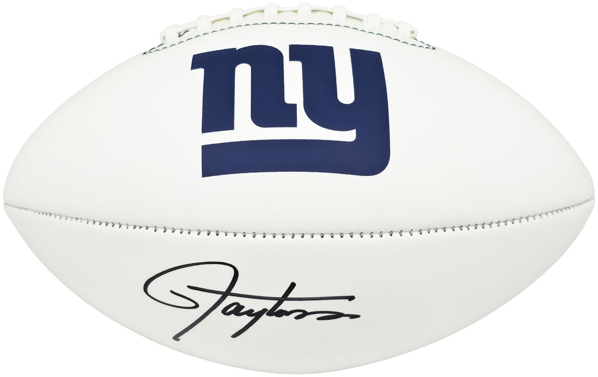 Lawrence Taylor Autographed Football New York Giants Beckett BAS Witness Stock #265847