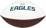 LeSean McCoy Autographed Philadelphia Eagles White Logo Football Beckett BAS Witness Stock #265864