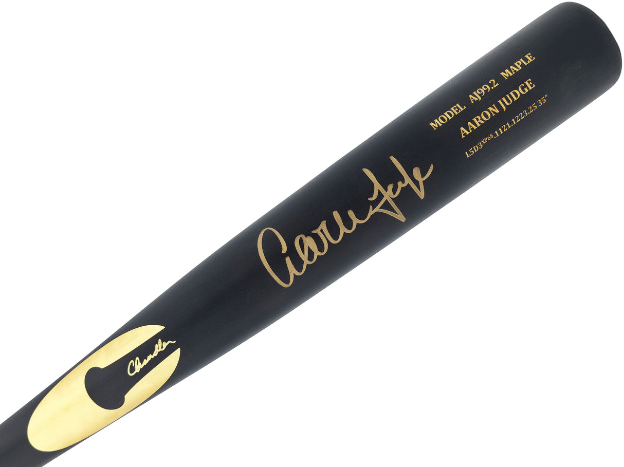 Aaron Judge Autographed Black Chandler Model AJ99.2 Maple Baseball Bat New York Yankees Fanatics & MLB Holo Stock #265837
