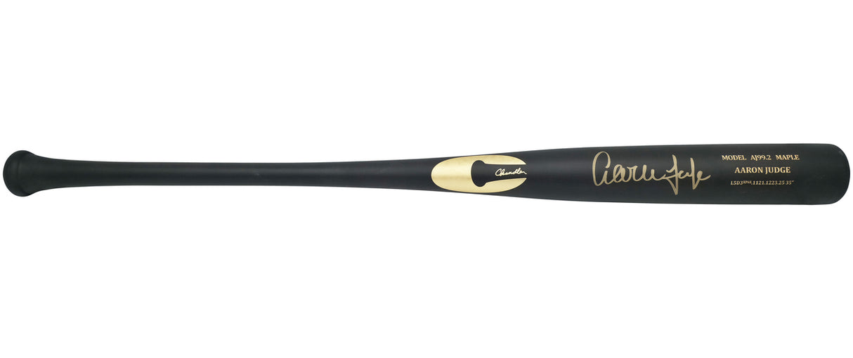 Aaron Judge Autographed Black Chandler Model AJ99.2 Maple Baseball Bat New York Yankees Fanatics & MLB Holo Stock #265837
