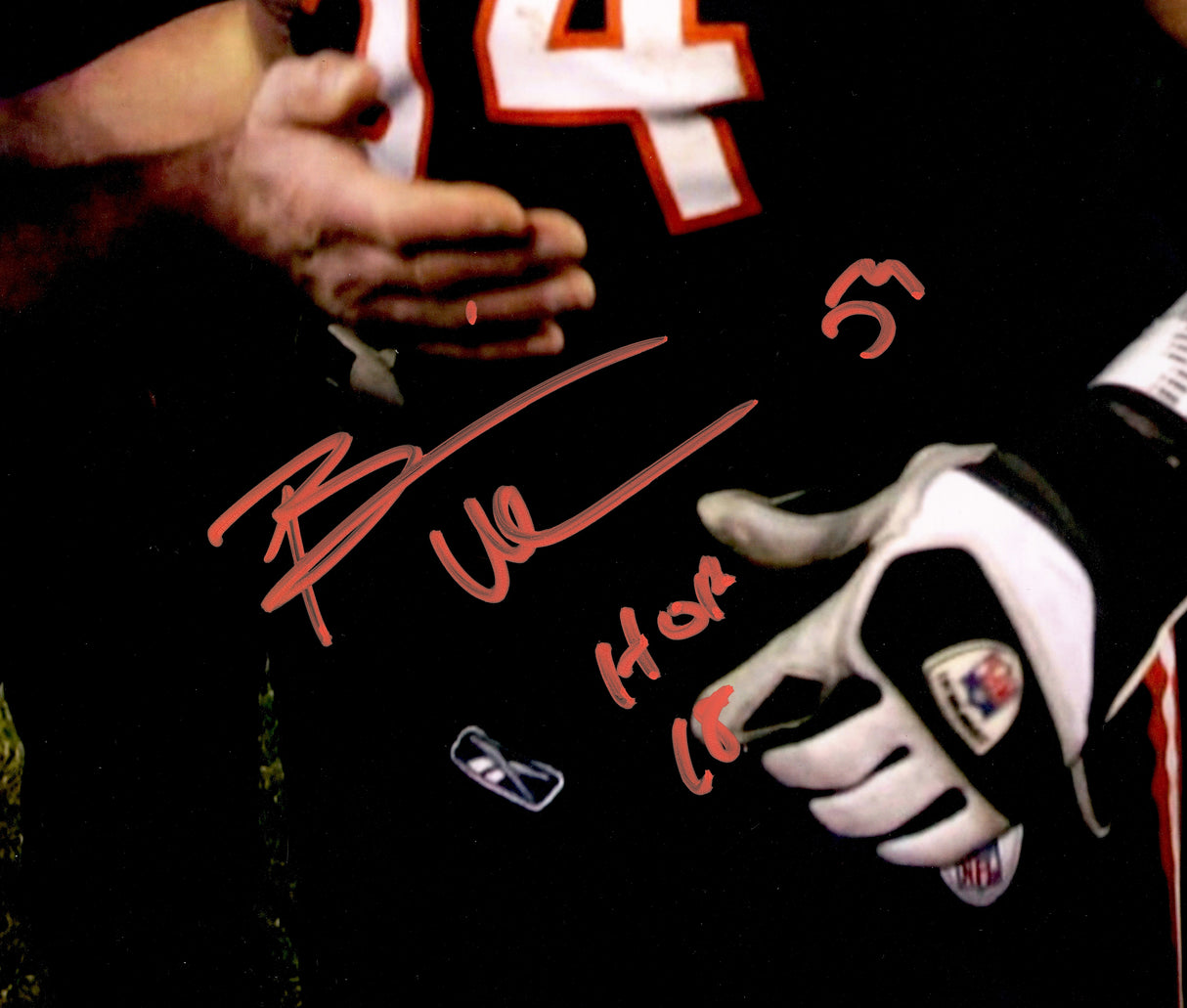 Brian Urlacher Autographed 16x20 Photo Chicago Bears "HOF 18" Beckett BAS Witness Stock #265851