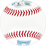 Fred McGriff Autographed Official Hall of Fame HOF Logo Baseball Atlanta Braves Beckett BAS Witness Stock #265899