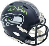 Devon Witherspoon Autographed Seattle Seahawks Blue Super Bowl LX Champions Logo Speed Mini Helmet MCS Holo Stock #265533