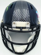 Devon Witherspoon Autographed Seattle Seahawks Blue Super Bowl LX Champions Logo Speed Mini Helmet MCS Holo Stock #265533