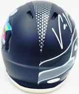 Uchenna Nwosu Autographed Seattle Seahawks Blue Super Bowl LX Champions Logo Speed Mini Helmet MCS Holo Stock #265544
