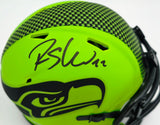 Rashid Shaheed Autographed Seattle Seahawks Rave Green Speed Mini Helmet MCS Holo Stock #265571