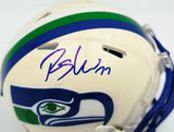 Rashid Shaheed Autographed Seattle Seahawks Cream Retro Speed Mini Helmet MCS Holo Stock #265572