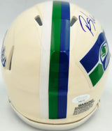 Rashid Shaheed Autographed Seattle Seahawks Cream Retro Speed Mini Helmet MCS Holo Stock #265572