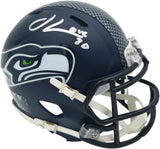 Julian Love Autographed Seattle Seahawks Blue Super Bowl LX Champions Logo Speed Mini Helmet MCS Holo Stock #265578