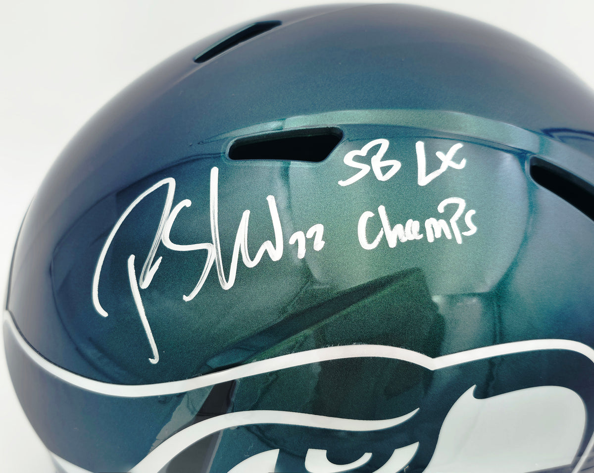 Aso Rashid Sb Rashid Shaheed Signed Memorabilia – Seahawks Speed Helmet – Pristine ...