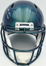 Julian Love Autographed Seattle Seahawks Rivalries Full Size Speed Replica Helmet "SB LX Champs" MCS Holo Stock #265573