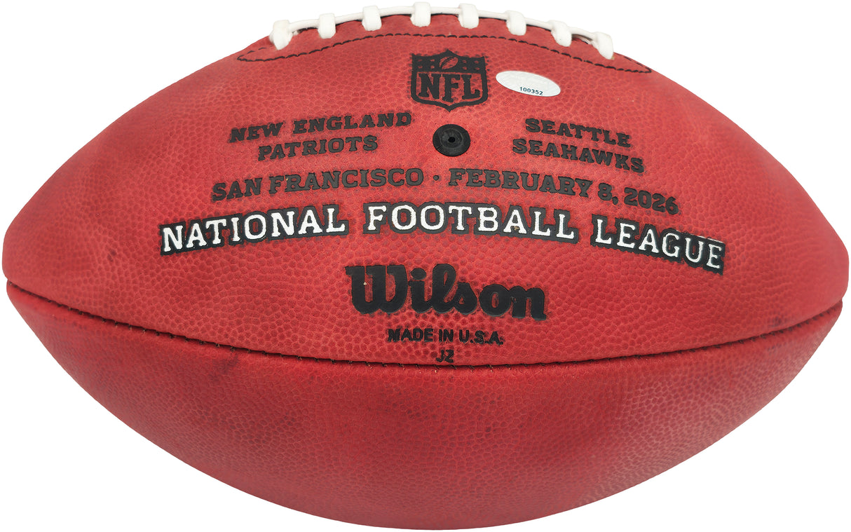 Devon Witherspoon Autographed Seattle Seahawks Official NFL Leather Super Bowl LX Logo Football MCS Holo Stock #265538