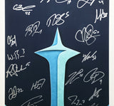 2021-22 Seattle Kraken Inaugural Team Autographed Fanatics Framed Lithograph #/32 With 25 Signatures Fanatics Holo Stock #262548