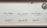 Chicago Bears Greats Autographed Framed Panoramic Photo With 20 Signatures Including Walter Payton Beckett BAS Stock #262546
