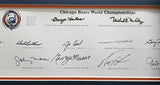 Chicago Bears Greats Autographed Framed Panoramic Photo With 20 Signatures Including Walter Payton Beckett BAS Stock #262546