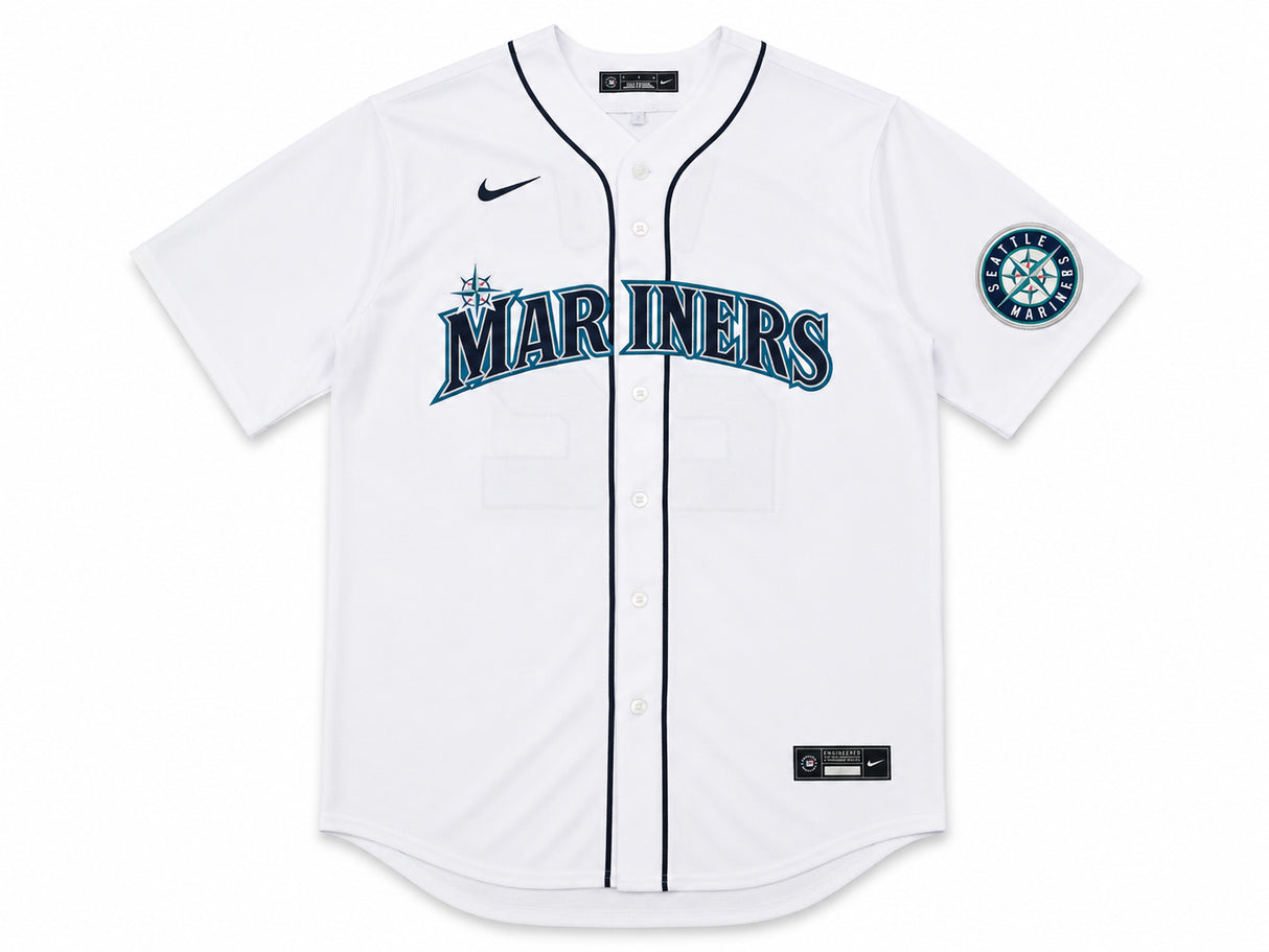 Seattle Mariners Bryan Woo Autographed White Nike Jersey Size XL JSA Witness Stock #265417