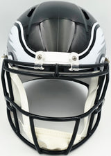 Jalen Carter Autographed Philadelphia Eagles Black 2022 Alternate Full Size Speed Replica Helmet JSA Witness Stock #266079