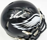 Jalen Carter Autographed Philadelphia Eagles Black 2022 Alternate Speed Mini Helmet JSA Witness Stock #266083