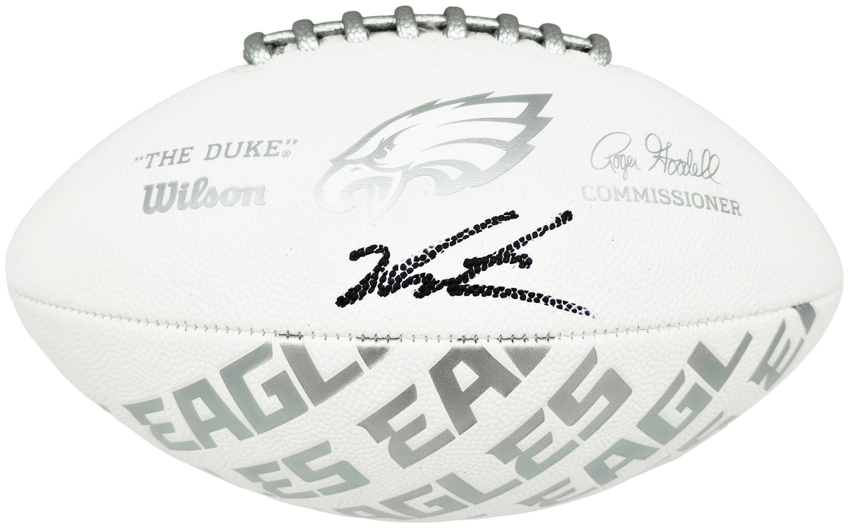 Jalen Carter Autographed Philadelphia Eagles NFL Team Series Football JSA Witness Stock #266081