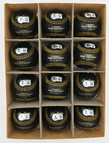 Frank Thomas Autographed Official Black MLB Baseball 12 Count Lot Chicago White Sox (Imperfections) Beckett BAS QR Stock #266299