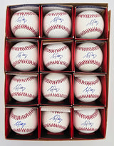 Stephen Piscotty Autographed Official MLB Baseball 12 Count Lot St. Louis Cardinals Oakland Athletics PSA/DNA Stock #266303