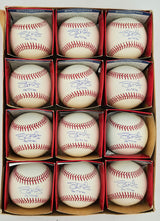 Shane Bieber Autographed Official MLB Baseball 12 Count Lot Cleveland Indians "Go Tribe" Beckett BAS Stock #266308
