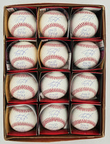 Wander Franco Autographed Official MLB Baseball 12 Count Lot Tampa Bay Rays "MLB Debut 6/22/22" JSA Stock #266311