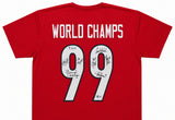 Team USA 1999 Women's World Cup Champions Autographed Black Jersey With 8 Signatures Including Hamm & Chastain Beckett BAS Witness Stock #266278