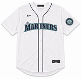 Seattle Mariners Ken Griffey Jr. Autographed White Nike Jersey Size XL Beckett BAS Witness Stock #266284