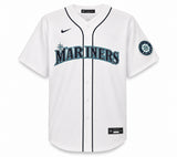 Seattle Mariners Edgar Martinez Autographed White Nike Jersey Size XL Beckett BAS Witness Stock #266274