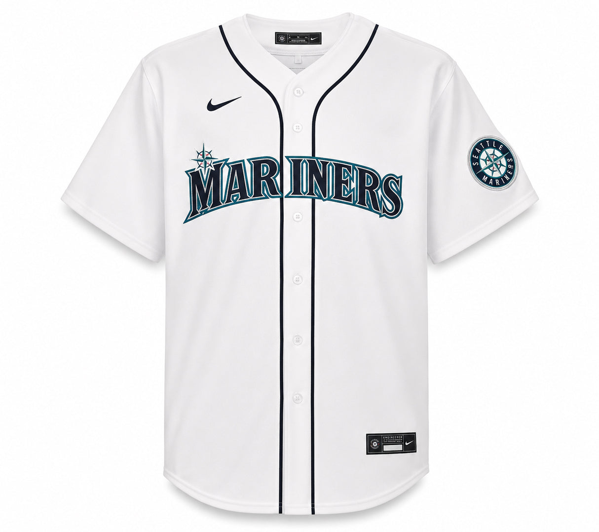 Seattle Mariners Edgar Martinez Autographed White Nike Jersey Size XXL Beckett BAS Witness Stock #266275