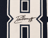 Dallas Cowboys Drew Pearson Autographed Blue Jersey Beckett BAS Witness Stock #267051