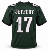 Philadelphia Eagles Alshon Jeffery Autographed Green Jersey Beckett BAS Witness Stock #267067
