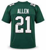 Philadelphia Eagles Eric Allen Autographed Green Jersey Beckett BAS Witness Stock #267064