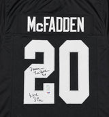 Oakland Raiders Darren McFadden Autographed Black Jersey "Run DMC" PSA/DNA Stock #267077