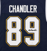 San Diego Chargers Wes Chandler Autographed Blue Jersey JSA Stock #267053