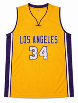 Los Angeles Lakers Shaquille O'Neal Autographed Gold Jersey PSA/DNA Stock #267056