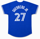 Toronto Blue Jays Vladimir Guerrero Jr. Autographed Blue Jersey Beckett BAS QR Stock #267070