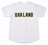Oakland A's Jose Canseco Autographed White Jersey Beckett BAS Witness Stock #267072