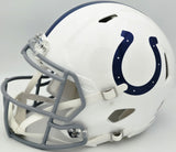 Reggie Wayne Autographed Indianapolis Colts White 2020 Alternate Full Size Speed Authentic Helmet Beckett BAS Witness Stock #267307