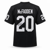 Oakland Raiders Darren McFadden Autographed Black Jersey Beckett BAS QR Stock #267076