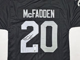 Oakland Raiders Darren McFadden Autographed Black Jersey Beckett BAS QR Stock #267076