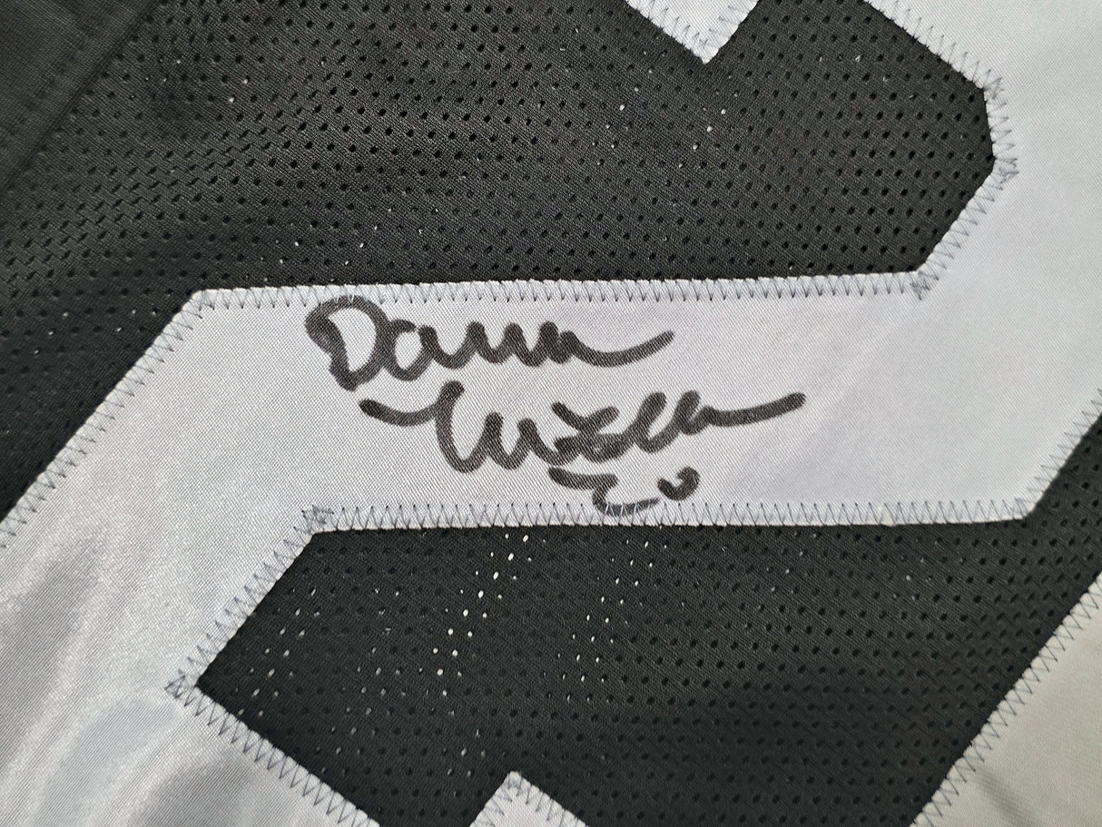 Oakland Raiders Darren McFadden Autographed Black Jersey Beckett BAS QR Stock #267076