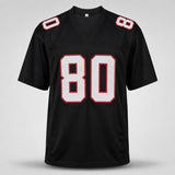 Atlanta Falcons Andre Rison Autographed Black Jersey Beckett BAS Witness Stock #265942