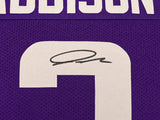 Minnesota Vikings Jordan Addison Autographed Purple Jersey Beckett BAS QR Stock #265945
