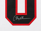 Christmas Vacation Chevy Chase Autographed White Jersey Clark Griswold Beckett BAS QR Stock #266072