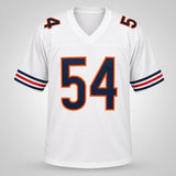 Chicago Bears Brian Urlacher Autographed White Jersey "HOF 18" Beckett BAS Witness Stock #265936