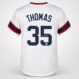 Chicago White Sox Frank Thomas Autographed White Jersey Beckett BAS QR Stock #265934