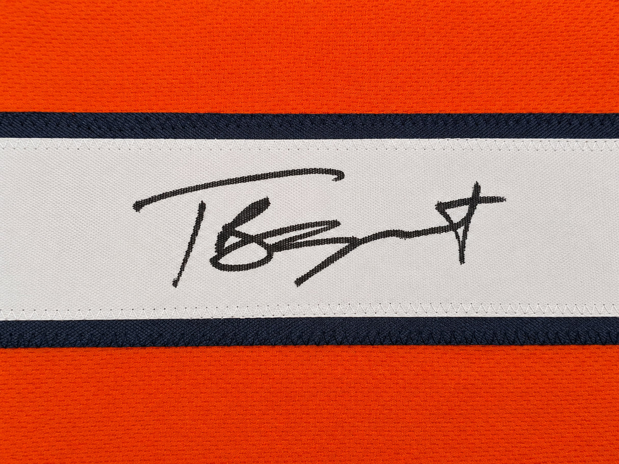 Chicago Bears Tyson Bagent Autographed Orange Jersey Beckett BAS QR Stock #265949