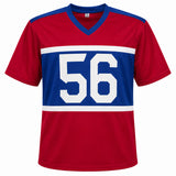New York Giants Lawrence Taylor Autographed Blue, Red & White Jersey Beckett BAS Witness Stock #265938